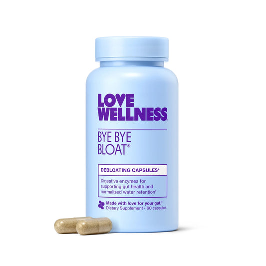 Bye Bye Bloat Supplements for Fast Bloating Relief, 60Ct